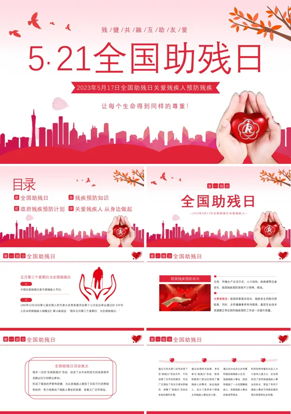 2023年关爱残疾日介绍PPT