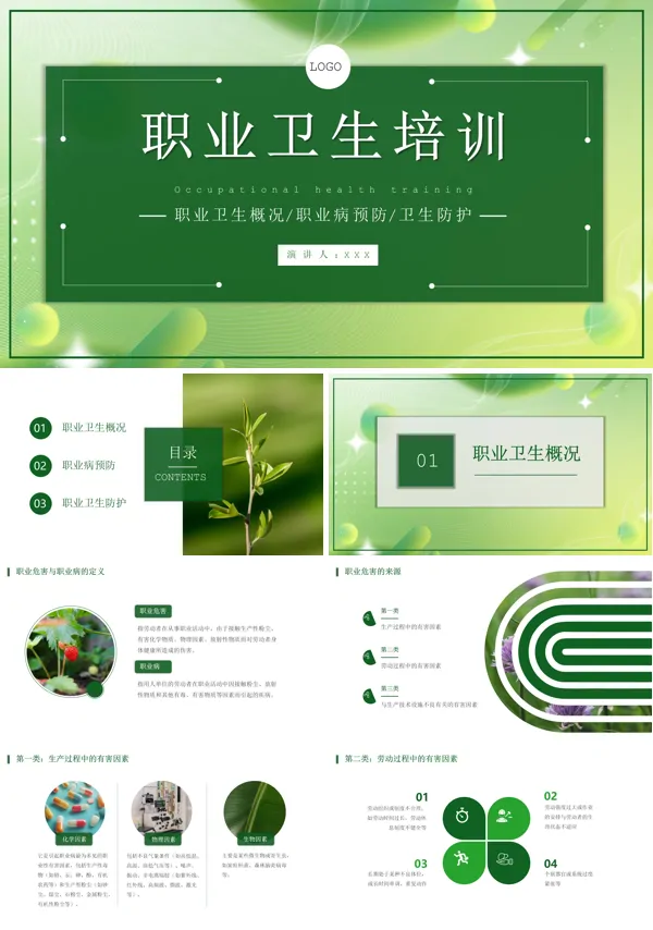 职业卫生安全教育培训PPT课件免费下载