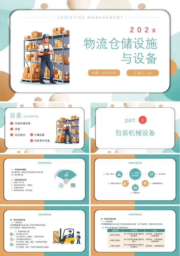 物流仓储设施与设备PPT下载培训模板