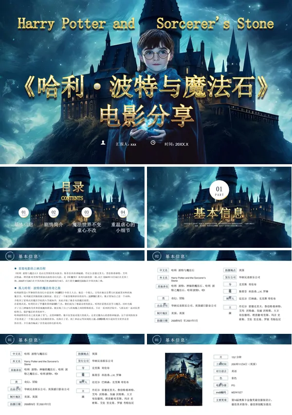 哈利波特与魔法石电影赏析PPT课件含讲稿