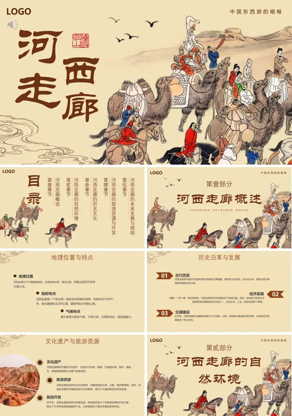 河西走廊旅游介绍PPT