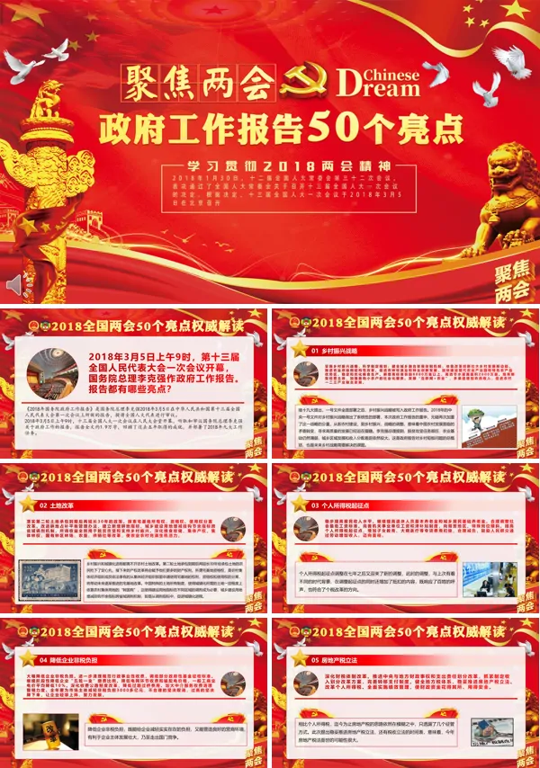 聚焦两会政府工作报告50个亮点