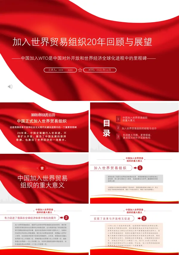 世界贸易组织发展历程ppt