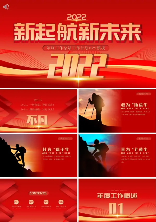 年终工作总结及明年工作计划PPT