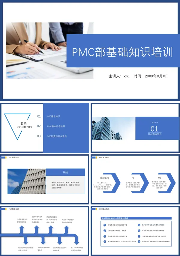 PMC基础知识培训课件PPT模板