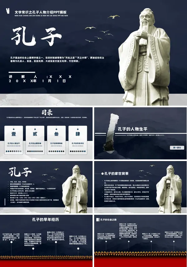 孔子生平介绍PPT课件