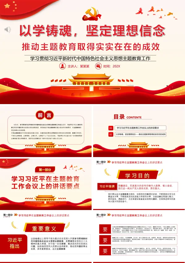 推动主题教育取得实实在在的成效PPT专题党课