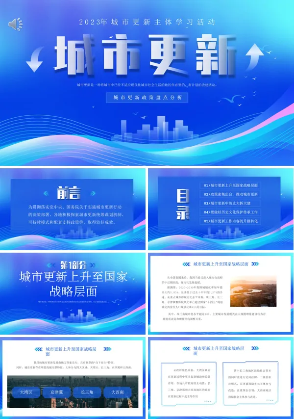 城市更新政策盘点分析PPT