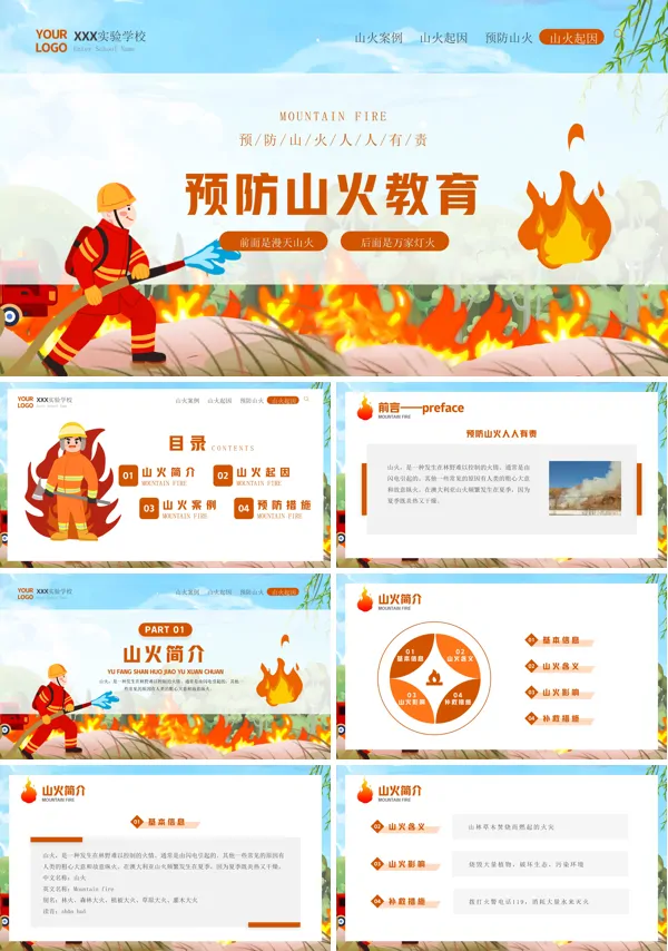 森林防火安全教育知识课PPT课件