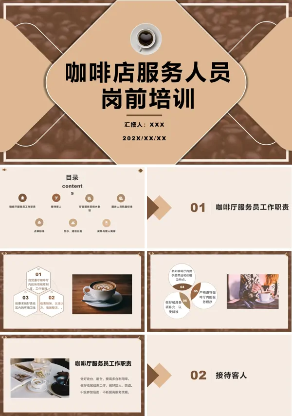 咖啡店服务人员岗前培训ppt课件