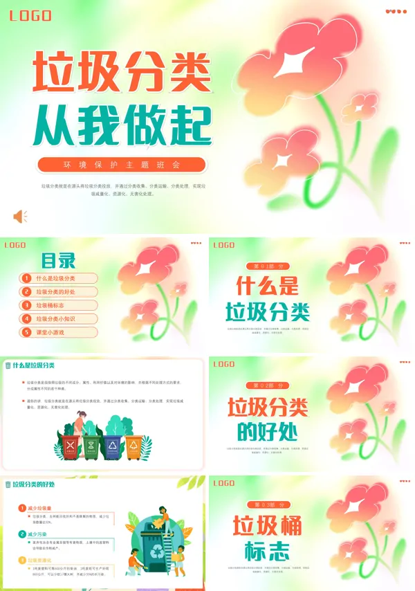 幼儿园垃圾分类主题活动PPT课件