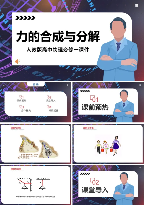 人教版高中物理必修力的合成和分解PPT课件