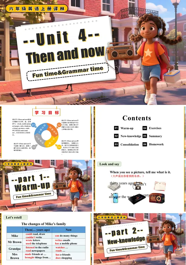 六年级英语上册译林Unit4 Fun time Grammar time PPT课件含教案