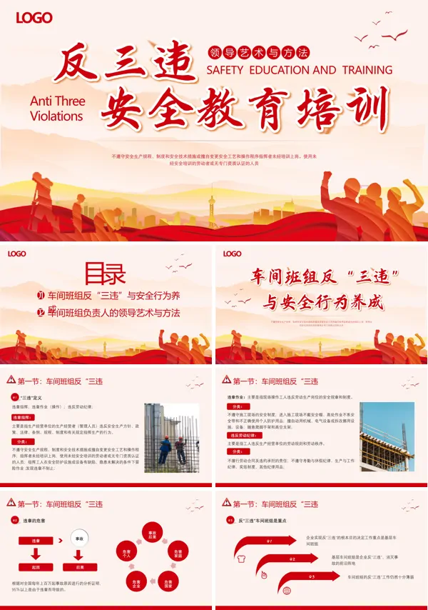 反三违安全培训完美版ppt课件