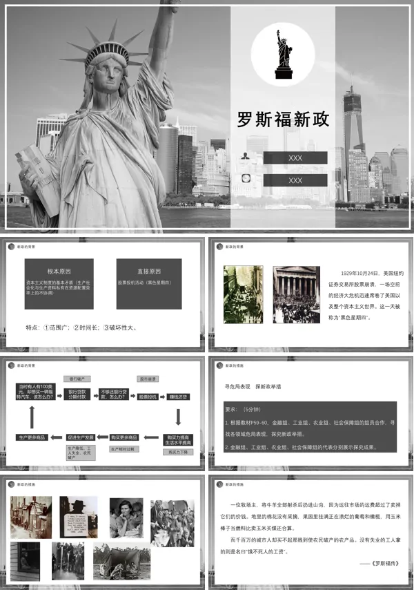 人教版《罗斯福新政》PPT课件