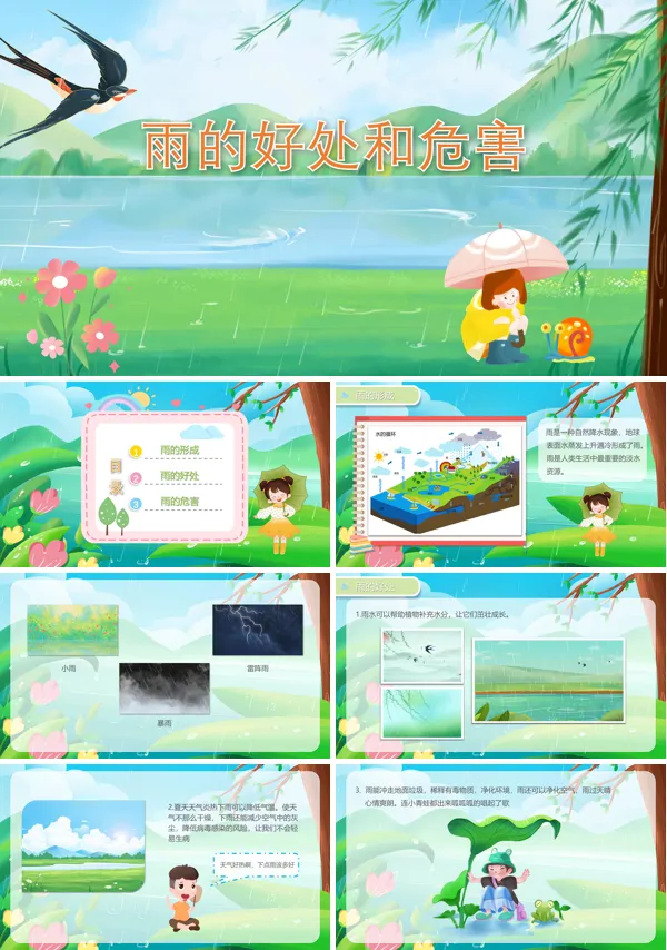 雨的好处和危害教案PPT课件