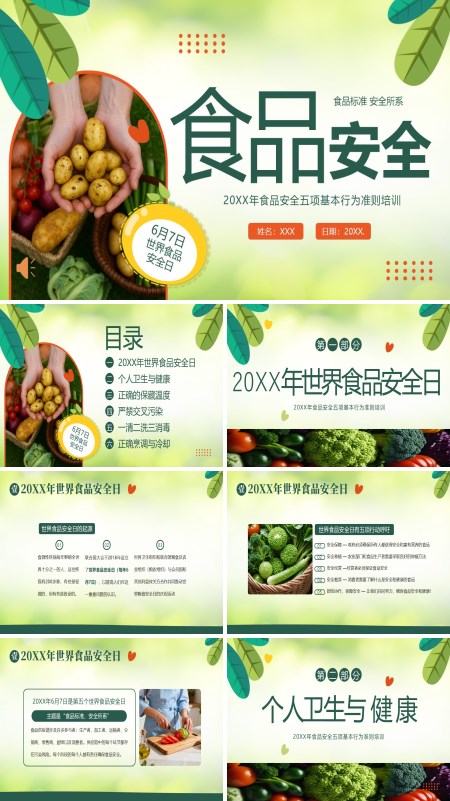 食品安全日食品安全五项基本行为准则PPT含讲稿