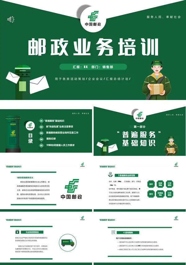 中国邮政培训内容PPT课件