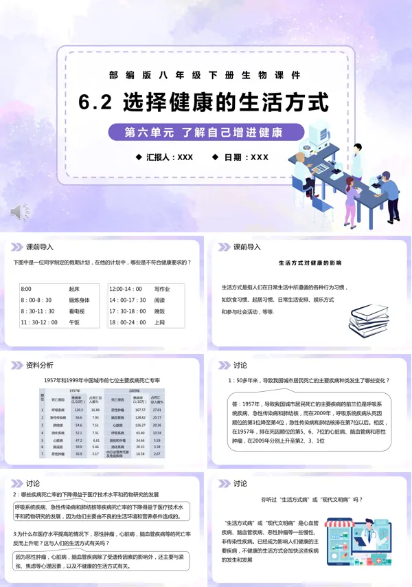 八年级下册生物选择健康的生活方式PPT课件