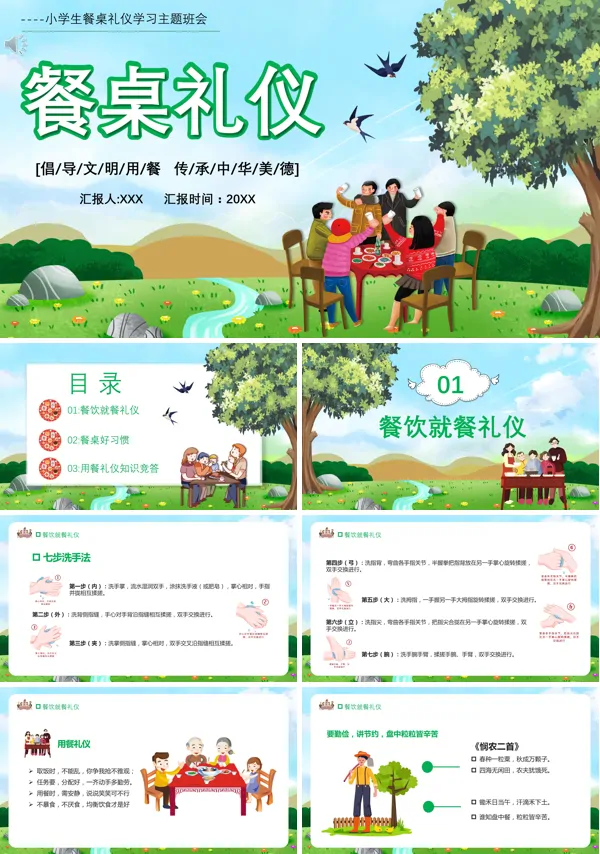 餐桌上的礼仪 ppt课件