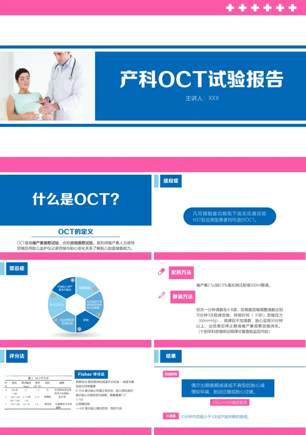 医院医疗产科OCT试验报告PPT