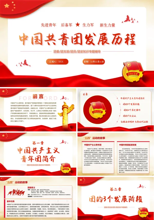 中国共青团发展史ppt课件
