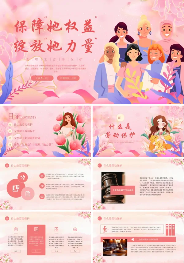 女职工劳动保护特别规定PPT课件免费下载