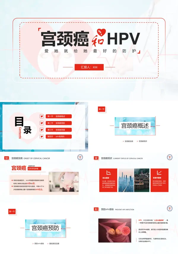 hpv导致宫颈癌机制ppt