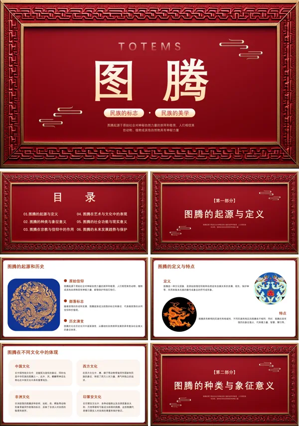 中国古代图腾文化课件PPT