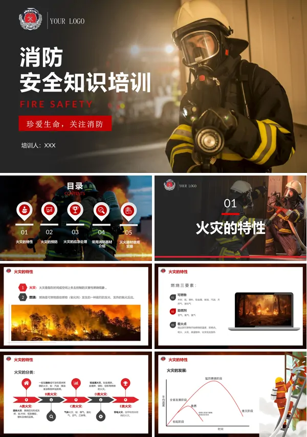 消防安全知识培训PPT课件免费下载