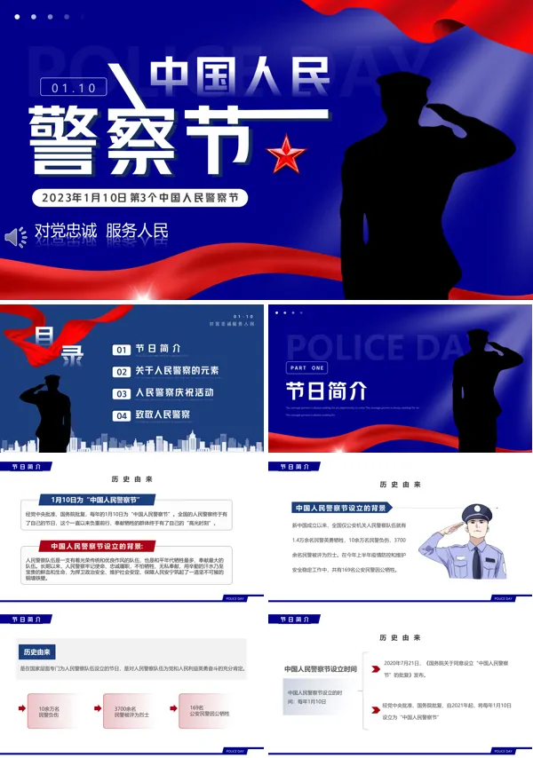 中国人民警察节PPT