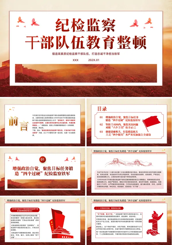 纪检监察整顿学习教育PPT专题党课