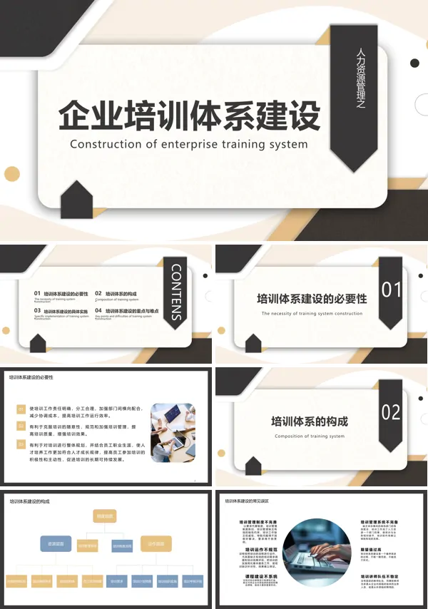 企业培训体系建设PPT模板含讲稿