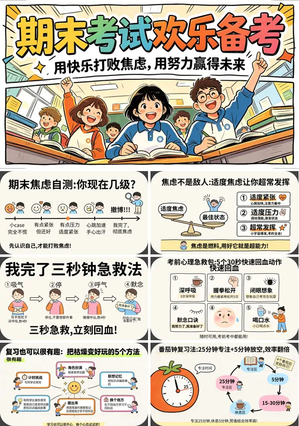 期末考试复习动员主题班会ppt课件含讲稿