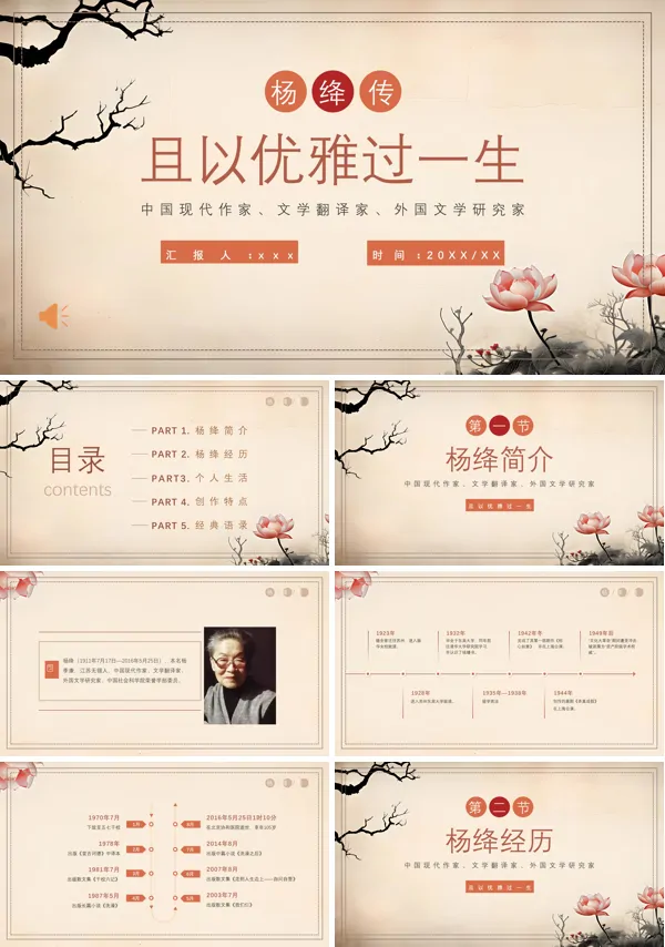 人物介绍杨绛PPT含讲稿