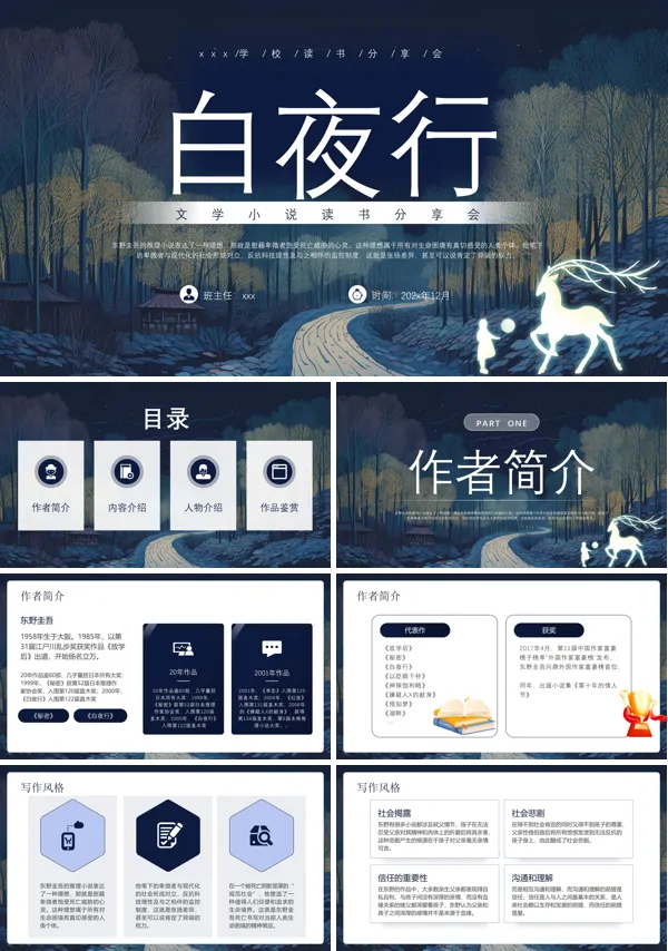 白夜行读书分享ppt