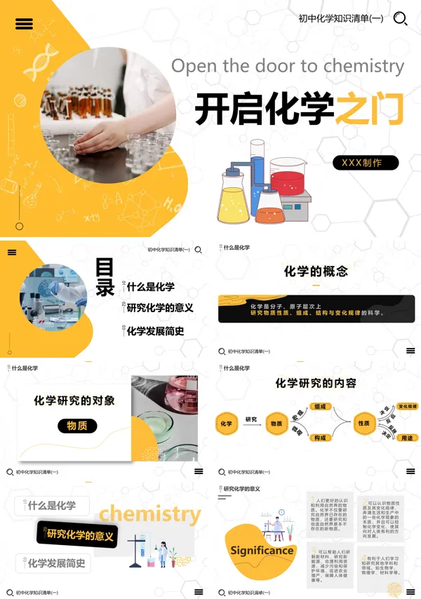 开启化学之门化学第一课PPT课件