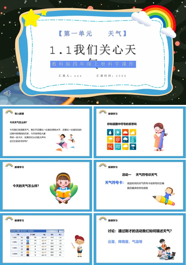 我们关心天气ppt小学科学课件