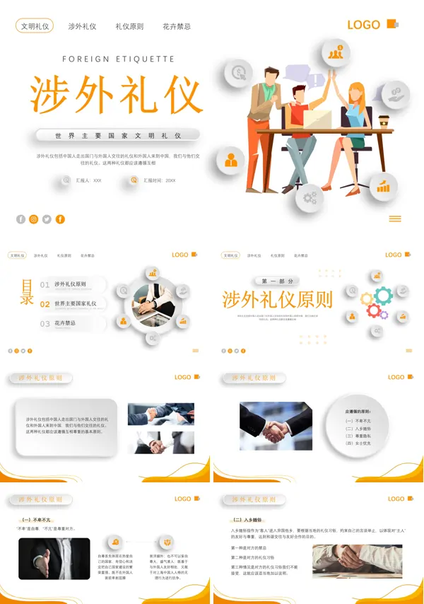 涉外礼仪培训PPT课件免费下载