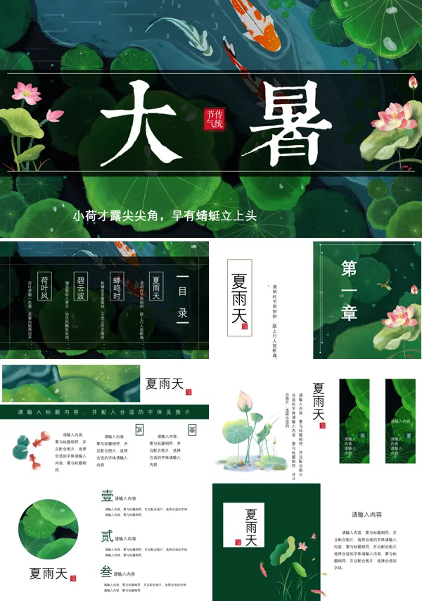 中国传统二十四节气大暑介绍ppt