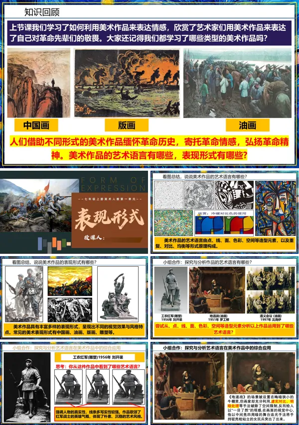 第一单元《1.2表现形式》七年级上册美术人教ppt课件(教案)