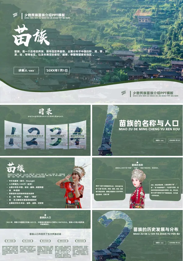 少数民族苗族民俗风俗介绍PPT课件