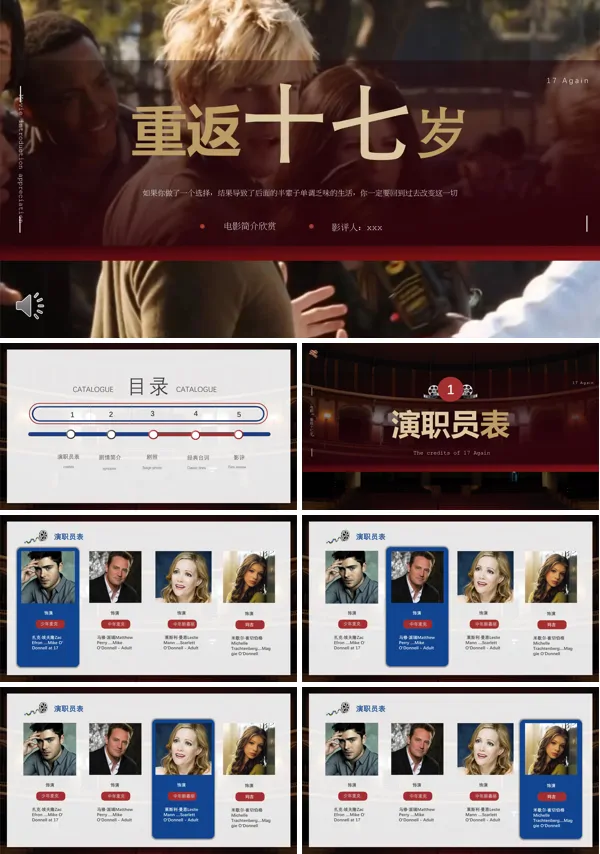 电影《重返十七岁》观后感PPT课件含讲稿