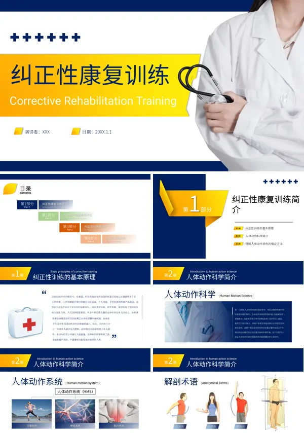纠正性康复训练方法PPT