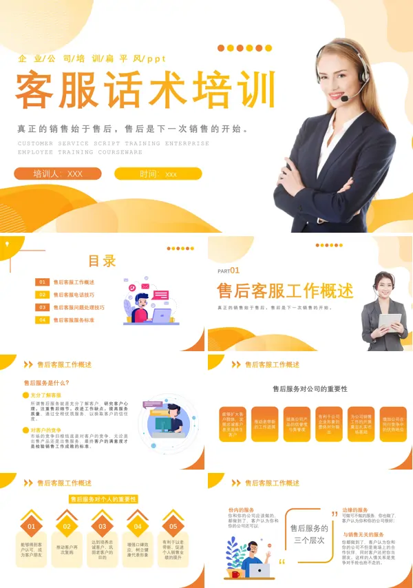 客服话术培训课件PPT