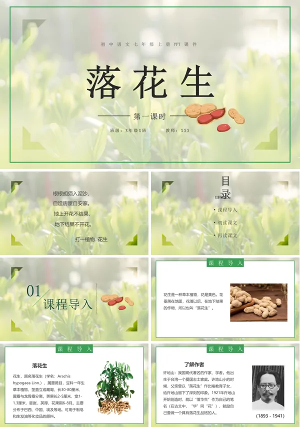 《落花生》说课PPT课件