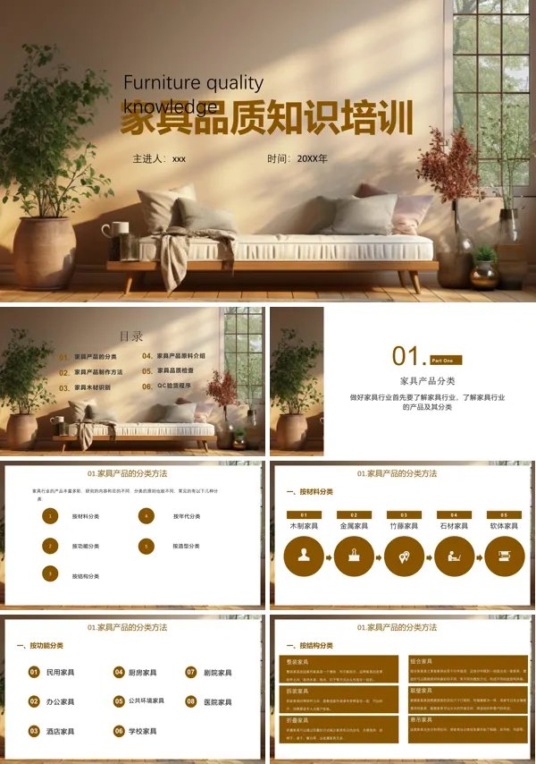 家具品质知识培训课件PPT下载模板