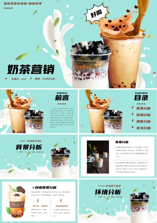 奶茶店营销方案营销策划PPT