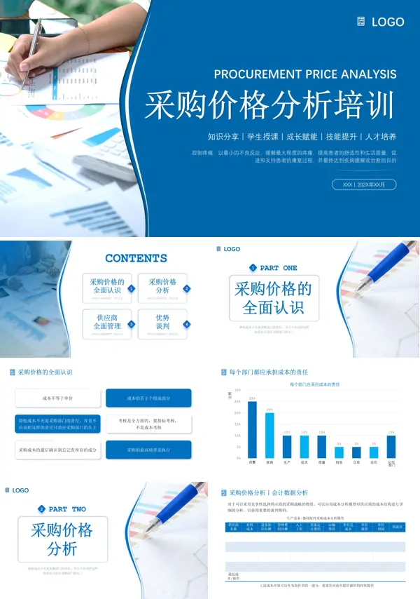 公司采购价格分析培训PPT模板