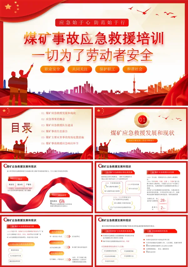 煤矿事故应急救援培训PPT课件